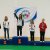 13.05.2012 Il Presidente Miglietta e il podio SF U13: 2° CLAUDIA VORHAUSER; 1° LUCREZIA BOCCASILE; 3° HANNAH MAIR, MARIA STECHER.